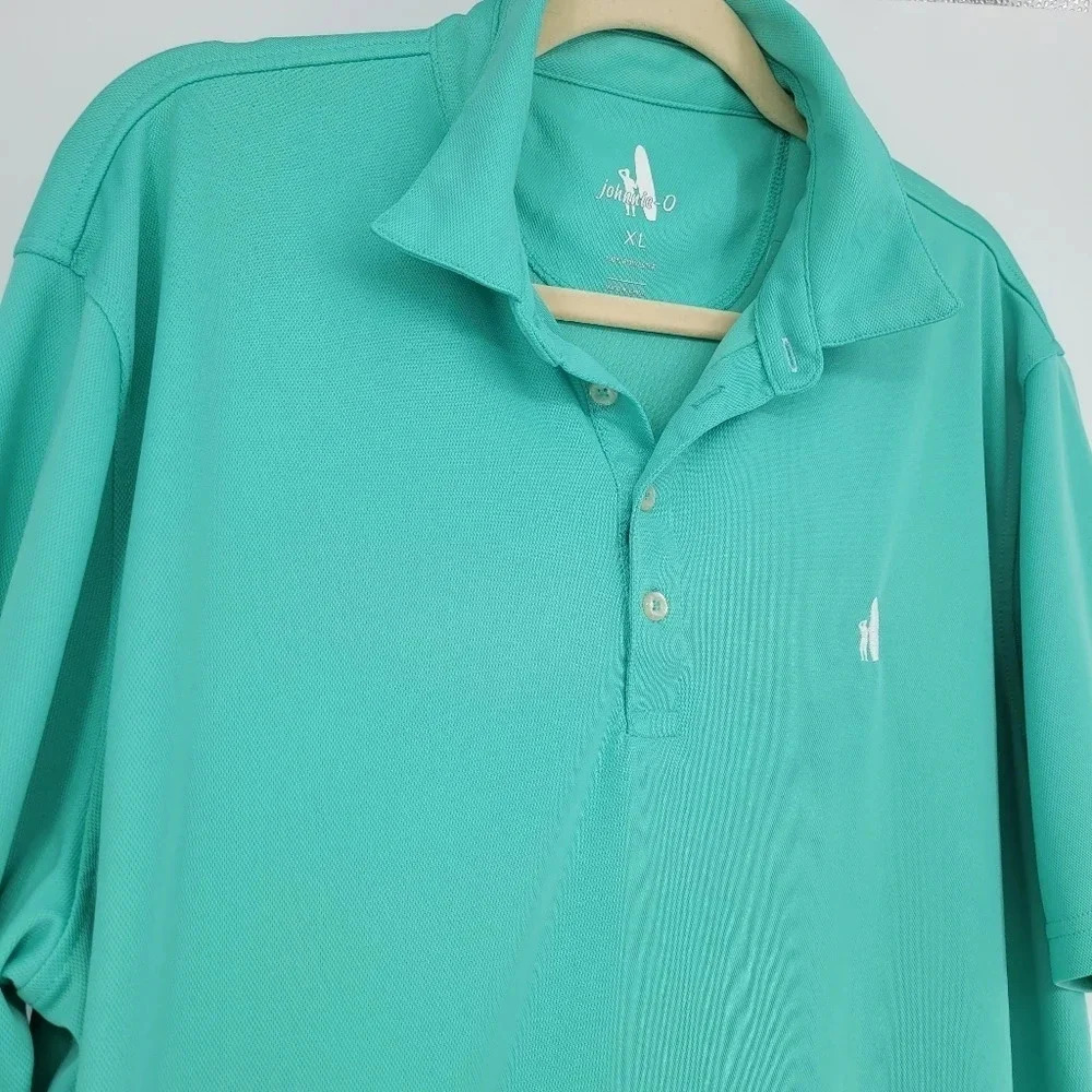 Johnnie-O Fairway Solid Mesh Performance Polo Pea… - image 4